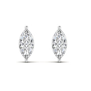 Marquise Threaded Solitaire Studs