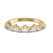 Stardust Arc Diamond Ring