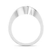 Oval Solitaire Curve Ring