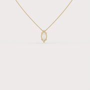The Venus Solitaire Prong Necklace