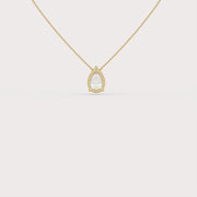 Pear Prong Solitaire Pendant Necklace