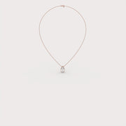 Pear Prong Solitaire Pendant Necklace