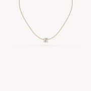 0.5Ct Round Prong Solitaire Necklace