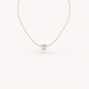 1Ct Round Prong Solitaire Necklace