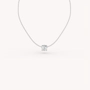 1Ct Round Prong Solitaire Necklace