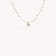 0.5Ct The Bezel Solitaire Necklace