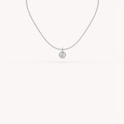 0.5Ct The Bezel Solitaire Necklace