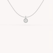 0.5Ct The Bezel Solitaire Necklace