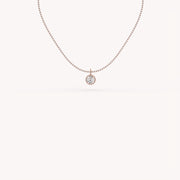 0.5Ct The Bezel Solitaire Necklace