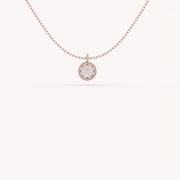 0.9Ct The Bezel Solitaire Necklace