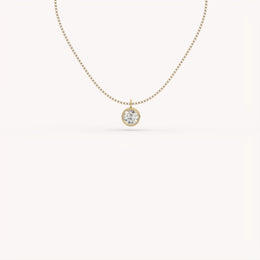 1 Ct The Bezel Solitaire Necklace