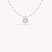 1 Ct The Bezel Solitaire Necklace