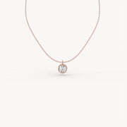 1 Ct The Bezel Solitaire Necklace