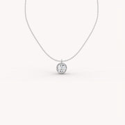 1.5 Ct The Bezel Solitaire Necklace