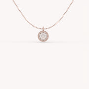 1.5 Ct The Bezel Solitaire Necklace
