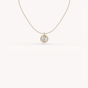2 Ct The Bezel Solitaire Necklace