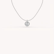 2 Ct The Bezel Solitaire Necklace