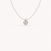 2 Ct The Bezel Solitaire Necklace