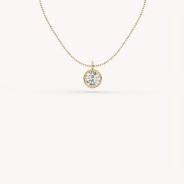 3Ct The Bezel Solitaire Necklace