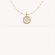 3Ct The Bezel Solitaire Necklace