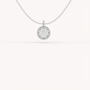 3Ct The Bezel Solitaire Necklace
