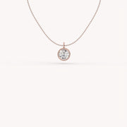3Ct The Bezel Solitaire Necklace