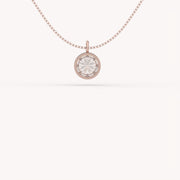 3Ct The Bezel Solitaire Necklace