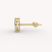 The Threaded Marquise Studs