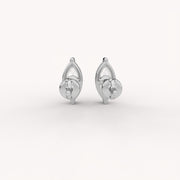 The Threaded Marquise Studs