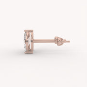 The Threaded Marquise Studs