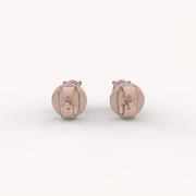 Oval Prong 0.5Ct Solitaire Studs