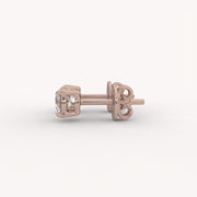 Prong 0.5Ct Solitaire Studs