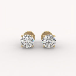 Prong 0.9Ct Solitaire Studs