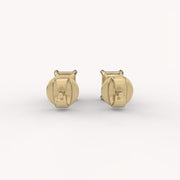 Emerald Prong 1Ct Solitaire Studs