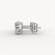 Oval Prong 1Ct Solitaire Studs