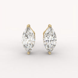 The Threaded Marquise Studs