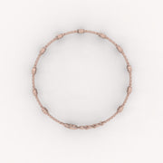 11 Bezel Diamond Station Bracelet