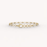 Solitaire Link Bracelet