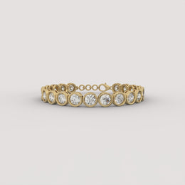 1Ct Bezel Diamond Bracelet (Price On Request)