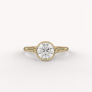 Signature 0.9Ct Bezel Solitaire Ring
