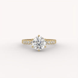 Jeweled Solitaire Ring