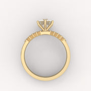 Jeweled Solitaire Ring