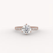 Jeweled Solitaire Ring