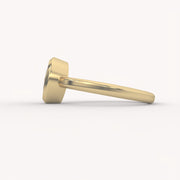 Oval Bezel Solitaire Ring