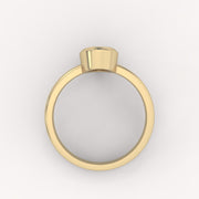 Oval Bezel Solitaire Ring