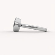 Oval Bezel Solitaire Ring