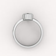 Oval Bezel Solitaire Ring